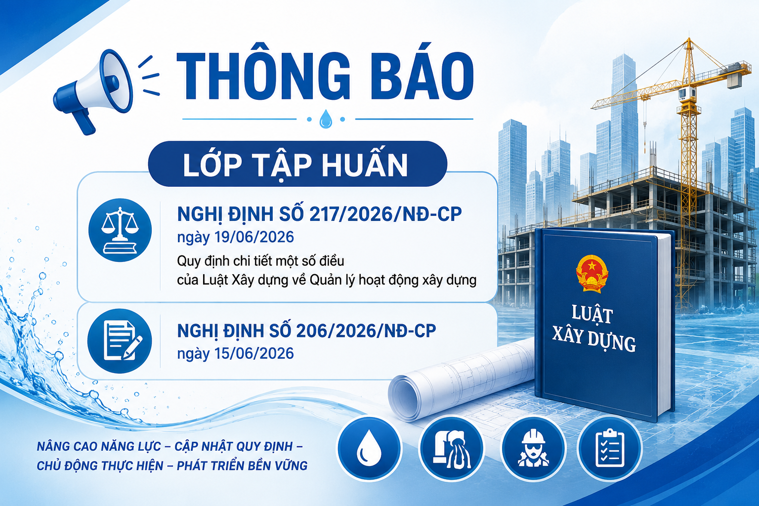 Thông báo Lớp tập huấn Nghị định số 217/2026/NĐ-CP và Nghị định số 206/2026/NĐ-CP ngày 15/06/2026 Thông báo Lớp tập huấn Nghị định số 217/2026/NĐ-CP và Nghị định số 206/2026/NĐ-CP ngày 15/06/2026