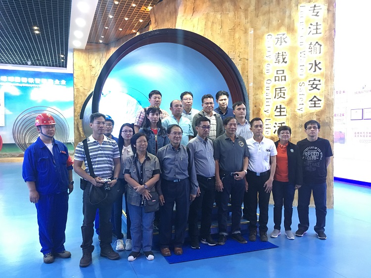 1180/Thủy lợi Hoàng Gia Thái Lan (RID) đến thăm quan khảo sát nhà máy Vu Hồ - Công ty ống gang cầu Xinxing