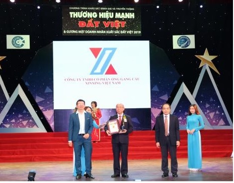 1582/Ống gang cầu XINXING nhận giải thưởng Thương hiệu mạnh Đất Việt 2019