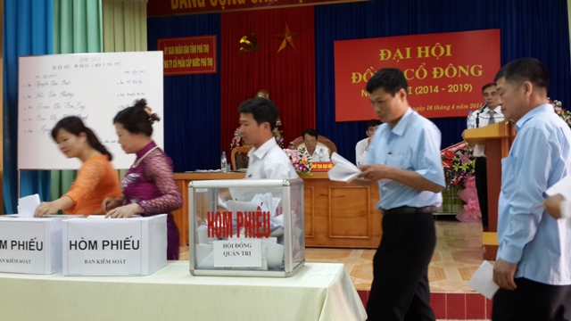 471/Công ty CP Cấp nước Phú Thọ: ĐẠI HỘI CỔ ĐÔNG NHIỆM KỲ II (2014 -2019)