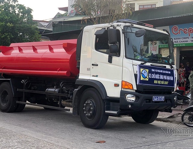 2110/Hạn nặng, Quảng Ninh phải điều xe chở nước ‘‘cứu khát‘‘ nhà hàng