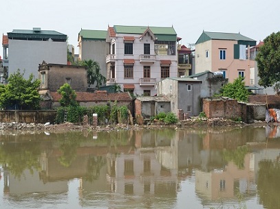 1272/Hà Nội: Đê sông Nhuệ có nguy cơ sạt lở